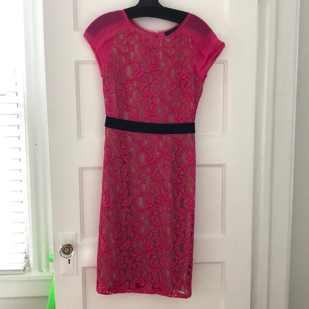 Hot pink dress